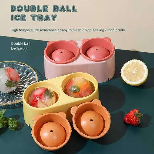 好货Silicone Round Ice Hockey Mold Whiskey Ice Ball Maker Mo