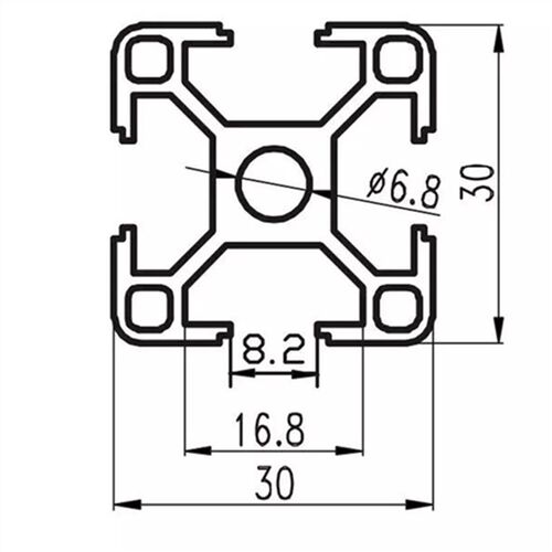 好货铝工03业30型合o金铝工业3030框架工业方管框架3X030铝材欧
