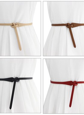 Fashion Knot Belts Women Leather Belts For Women Soft Knotte