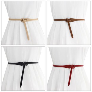 Fashion Knot Belts Women Leather Belts For Women Soft Knotte