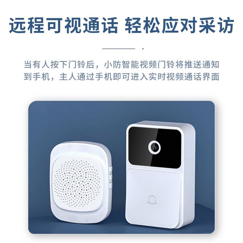 入户门猫眼家用摄像头防盗门口监C控可视门铃家用 无线免打孔猫眼