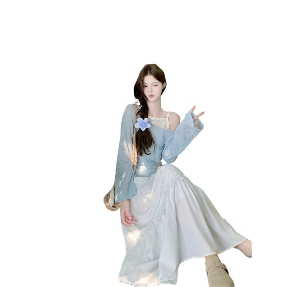 胖妹妹遮肚套裙大码修身显瘦春夏