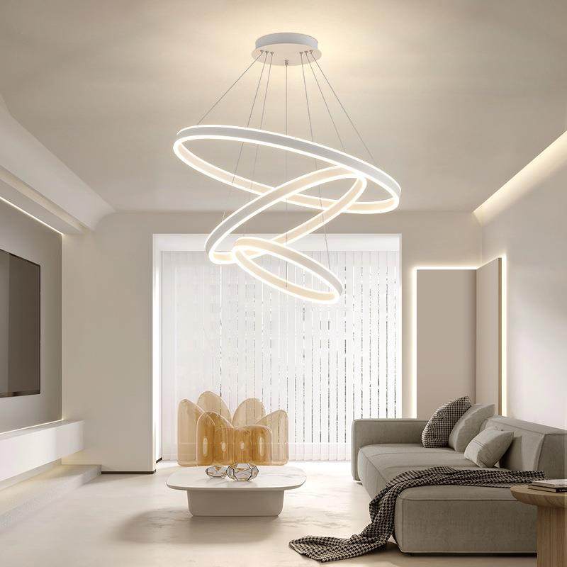 现代简约led灯客厅吊灯极简卧室灯创意圆环吊灯展厅酒店大堂吊灯,家装灯饰光源,智能吊灯,淘宝优惠券,粉丝福利购,淘宝优惠卷