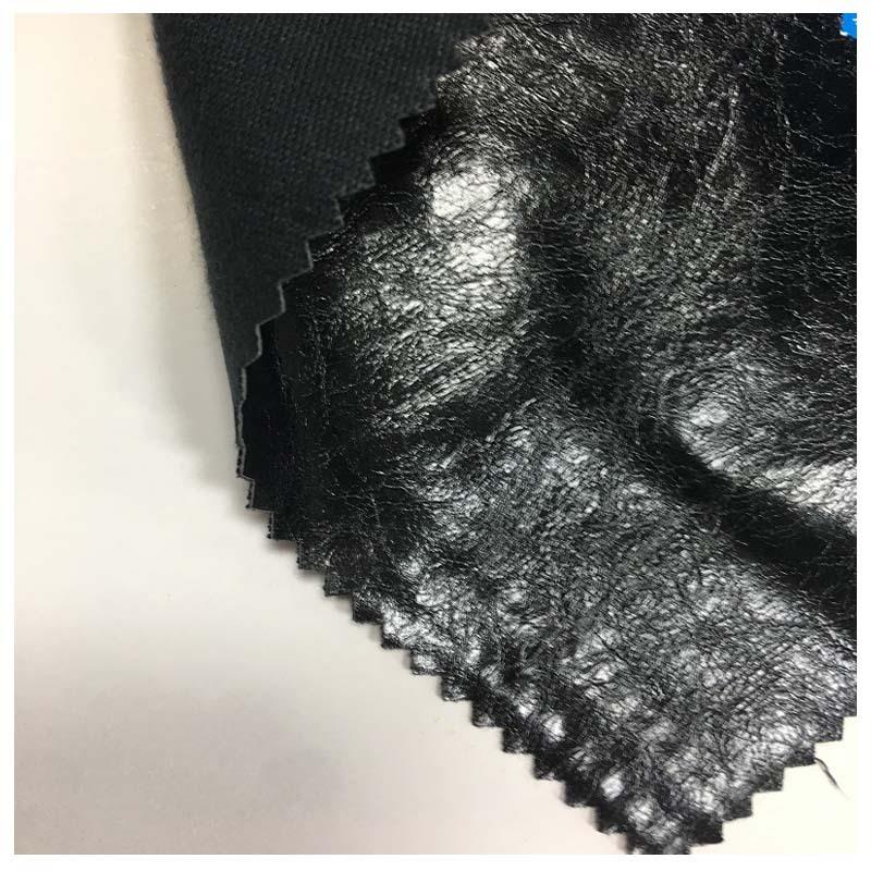 新款柔软101弹力镜面pu服装皮革面料纳帕皱纹细纹皮裤皮裙服装革