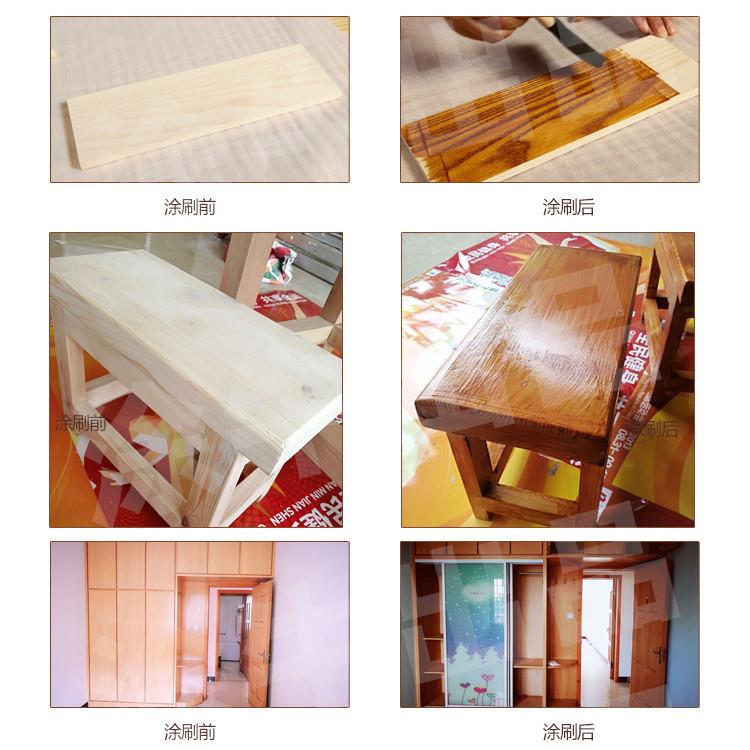 涂牛水性木器漆 复古做旧清漆 透明亮光红木色油漆乌木家具翻新漆
