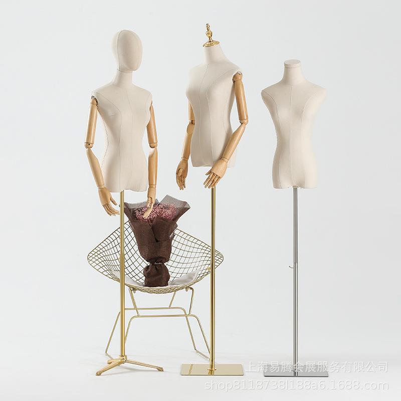 服装店模特女带头手半身婚纱假人台道具模特架全身女装模特展示架