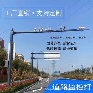 厂家供应监控杆道路小区公园广场摄像机支架信号小区视频监控杆