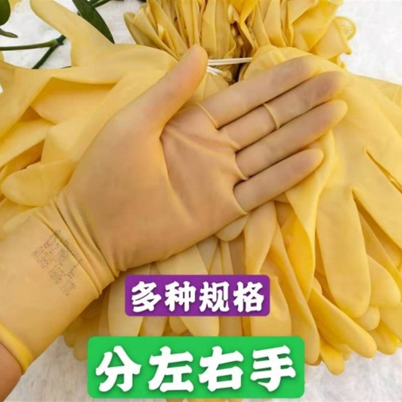 A级一次性牛筋手套出海采摘家务保洁卫生防护手套焗油插秧手套