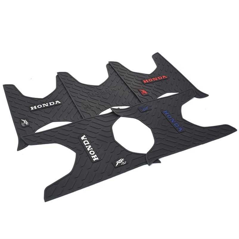 适用新大洲本田改装件裂行125保险杠后货架靠背前挡风座桶垫脚垫