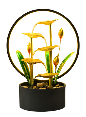 客厅办公室循环水乔迁新居礼物风水轮招财流水生财开业装饰品摆件