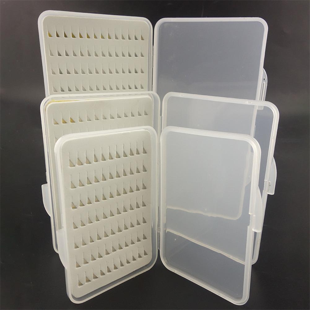 Triangular Foam Fly Fishing Hook Bait Fishing Tackle Box ABS