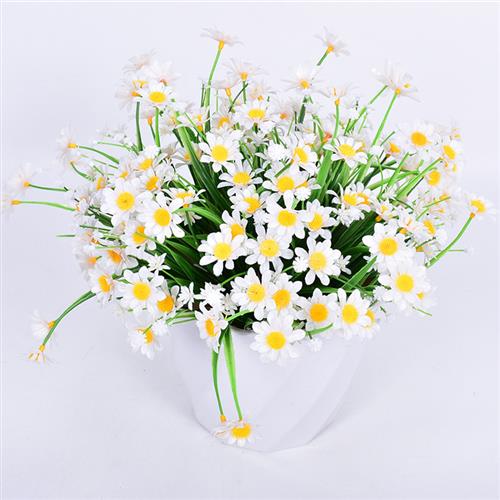 1 Bundles Outdoor Artificial Daisies Fake Flowers UV Resista