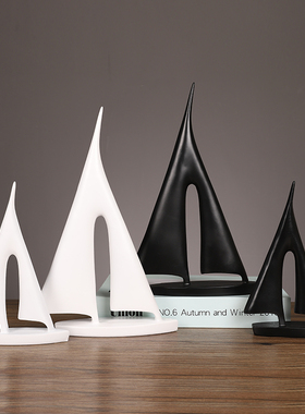 现代简约一帆风顺帆船艺术摆件轻奢创意家居客厅玄关酒柜装饰品