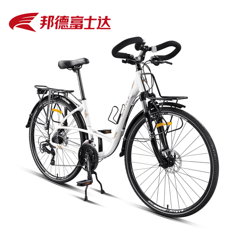 山地车公路自行车24速铝合金车架700C 男女式旅行车