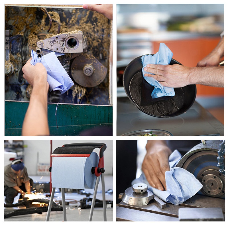 多用途工业钢网无尘清洁擦拭纸吸油吸水柔T软不掉毛大盘纸