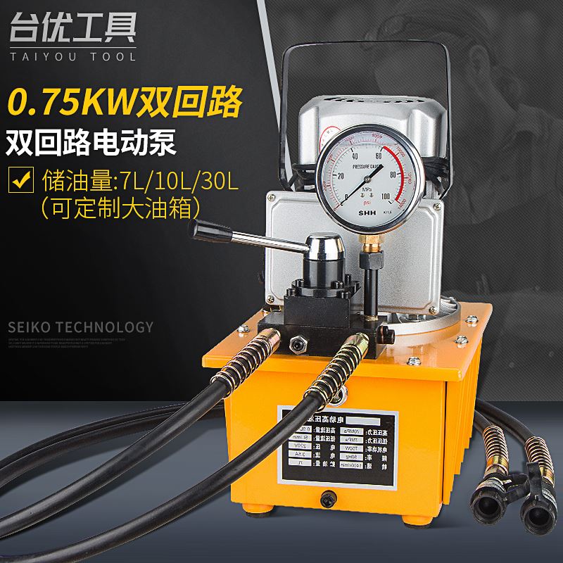 。台优ZCB-700AB电动泵 双回路手板电动液压帮浦 高压油泵 电动液