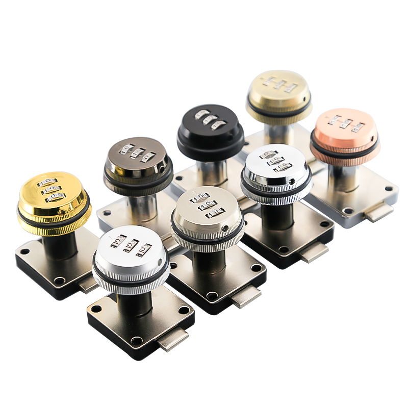 金菲力抽屉密码锁家用床头柜安全锁鞋柜锁办公桌储物文件柜锁暗装