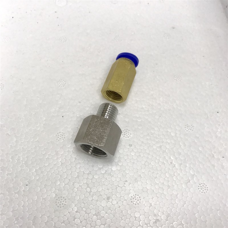 。M18x1.5内螺纹快插pu气管接头 可接气管外径有4mm 6mm 8mm 10mm