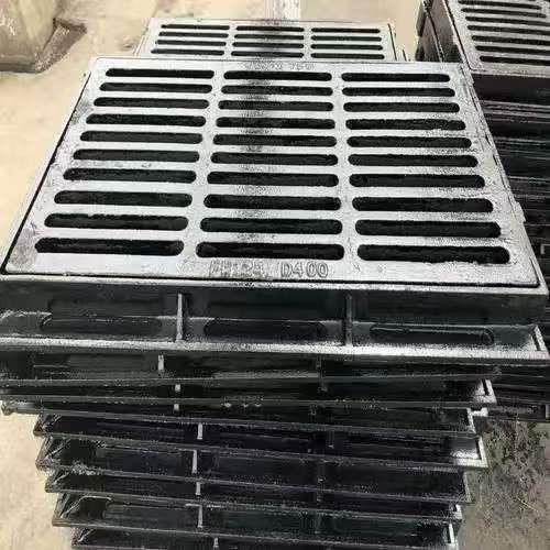 球墨铸铁单篦子D400雨水篦子250*500*30排水沟盖板篦子