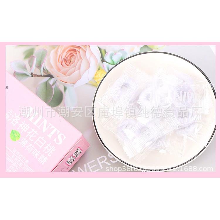 6种口味海盐花香味薄荷糖口气清新糖果 散装清凉圈糖5斤装2500克