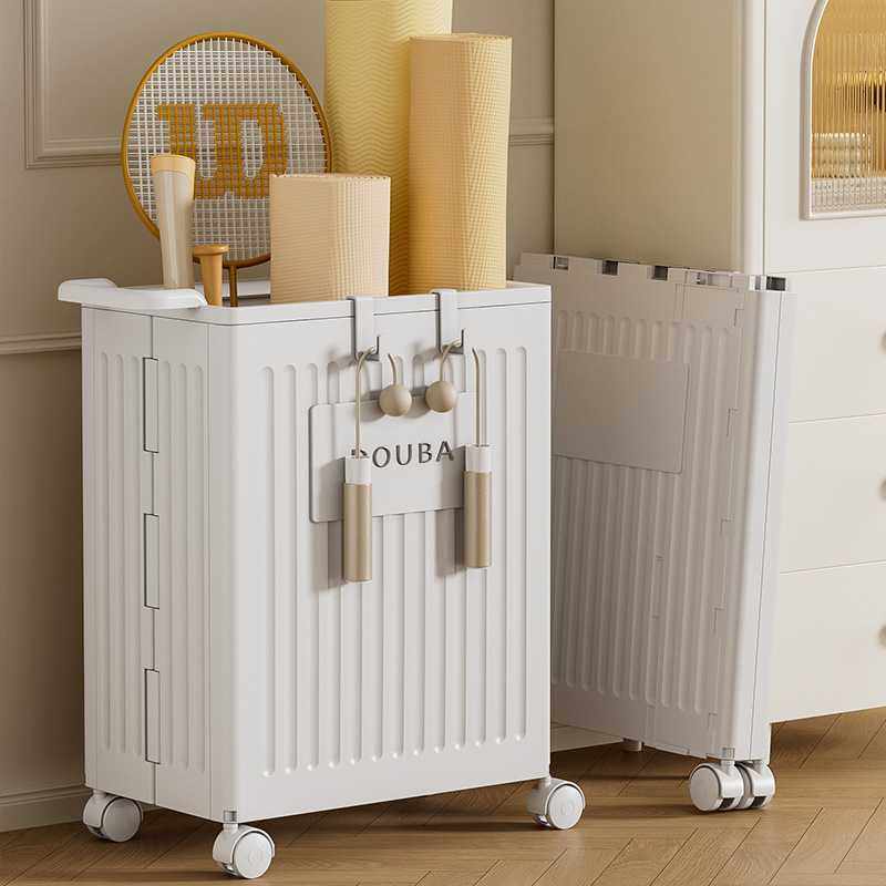 新款直销可折叠瑜伽垫收纳筐健身器材收纳桶体育用品收纳神器带轮,收纳整理,收纳箱,淘宝优惠券,粉丝福利购,淘宝优惠卷