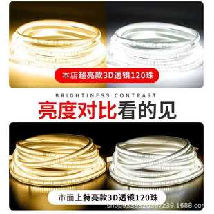 新款直销led灯带220V户外工程照明户外防水养殖塔吊工地地下室24V