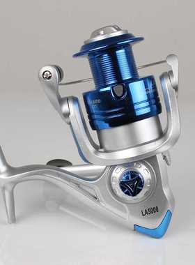 新款直销渔轮纺车轮渔线轮鱼轮海钓海竿轮路亚远投轮魅蓝色渔具钓