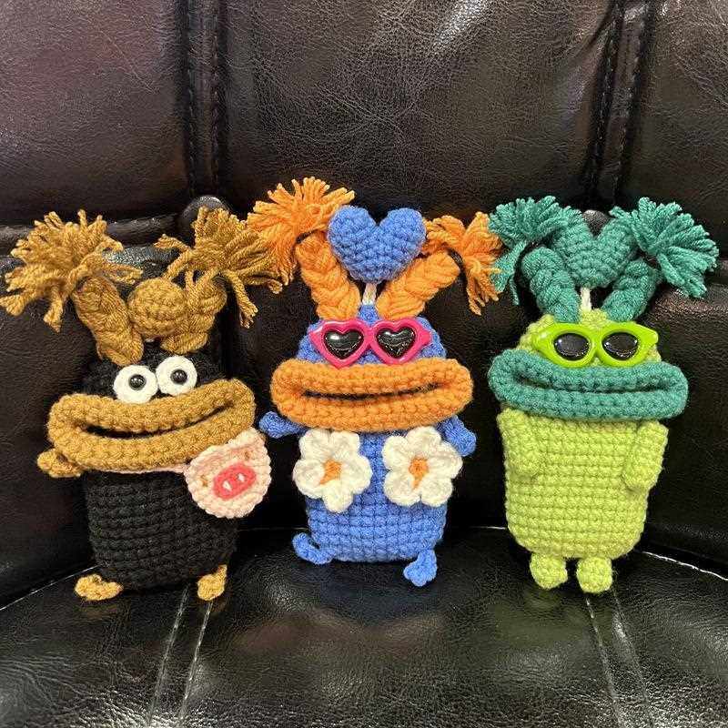 新款直销香肠嘴钥匙包手工毛线编织网红创意可爱丑萌汽车遥控钥匙,汽车用品/电子/清洗/改装,车用钥匙包,淘宝优惠券,粉丝福利购,淘宝优惠卷