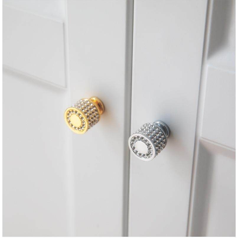 新款直销轻奢金亮色带砖橱柜抽屉衣柜门把手现代简约欧式柜子单孔