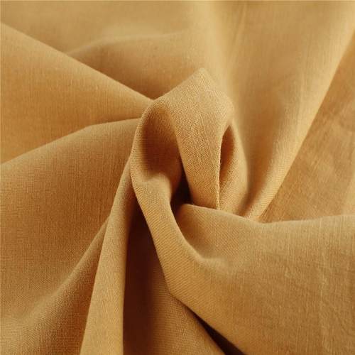 新款直销春夏亚麻棉洗水面料 平纹棉麻砂洗 洗水麻休闲麻料衬衫唐