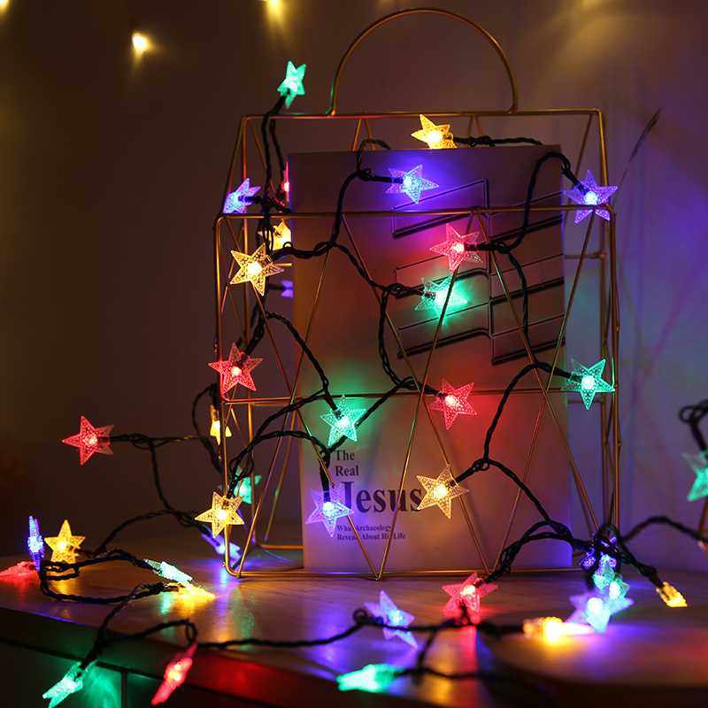 新款直销跨境热销LED星星太阳能灯串户外防水满天星花园观景树上,家装灯饰光源,氛围灯,淘宝优惠券,粉丝福利购,淘宝优惠卷