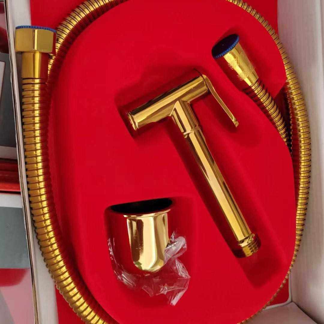 新款直销跨境锌合金马桶喷枪套装  手持增压妇洗器喷头套装冲洗器