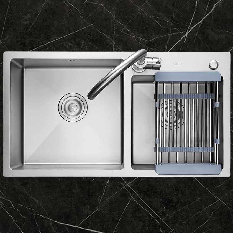 新款直销SUS304加厚手工水槽7843不锈钢洗菜盆双槽厨房用具洗菜池