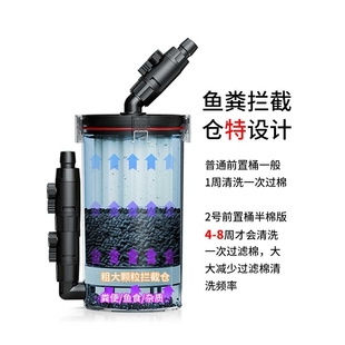 新款直销尼特利过滤桶2号前置桶鱼缸外置无动力过滤桶鱼缸过滤器