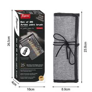 新款直销博艺宣跨境热销24件带笔袋和笔盒套装水粉丙烯水彩油画木