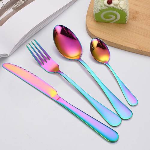 新款直销跨境1010刀叉勺酒店西餐具套装牛排刀叉勺子4件套1010不