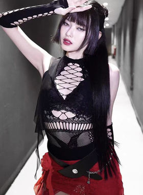 明星同款酒吧GOGO服装女dj领舞服舞台DS演出服性感女bgo点舞服