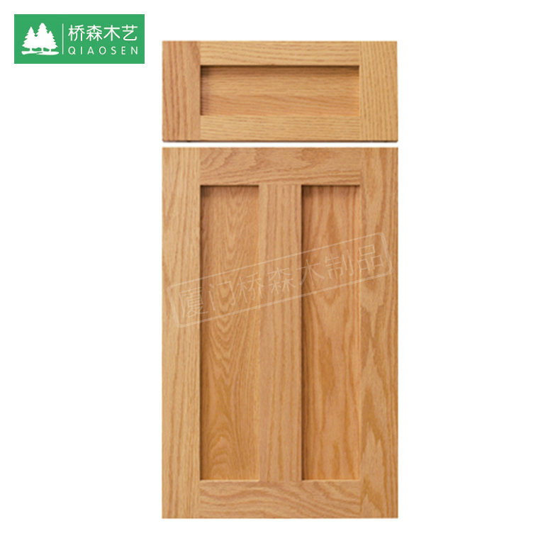 现代简约实木衣柜酒柜门板可定白胚木上蜡油家居衣橱全屋柜门厨柜