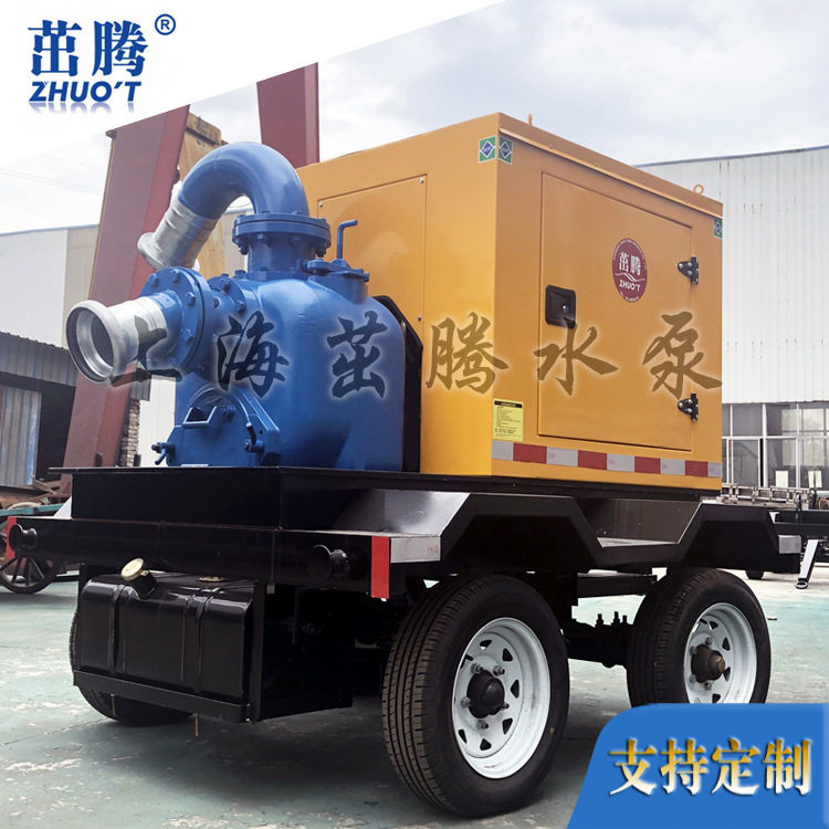 石油高压泵 柴油机抽水设备 300方城市下水管道农田抗旱灌溉泵车