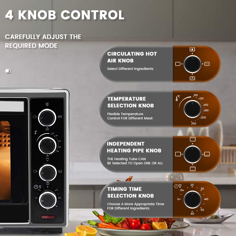 DSP丹松 家用电烤箱48升大容量2000W全自动多功能烘焙烤箱一体机