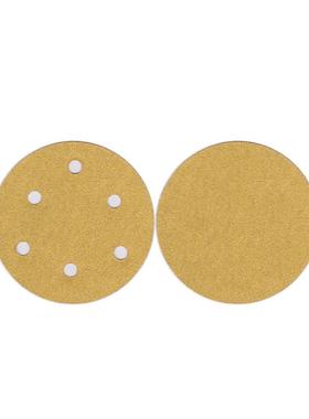 黄色寸砂纸汽车干磨砂纸圆盘植绒黄砂植绒自粘片