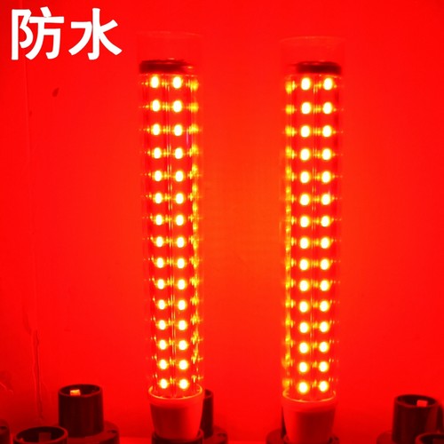 螺口红邮节能f灯e27户外灯笼中国防水灯泡灯led玉米红光亮超彩色