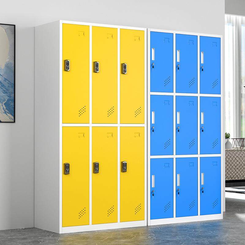 彩色更衣柜员工浴室储物柜感应锁寄存柜健身房铁皮衣柜钢制存包柜,商业/办公家具,办公储物柜,淘宝优惠券,粉丝福利购,淘宝优惠卷
