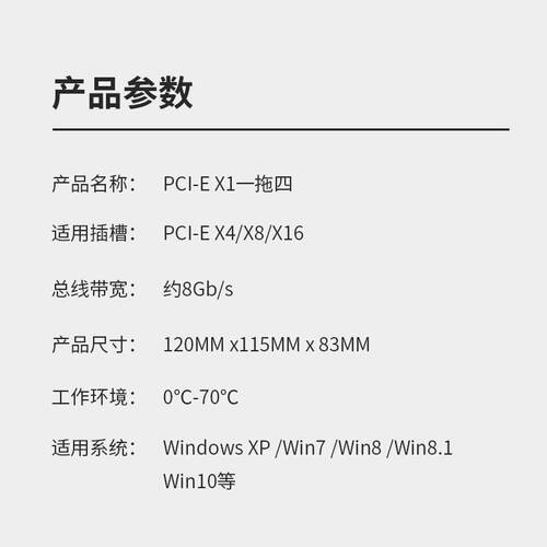 转6口3.0扩展卡一拖六扩展卡-4转16显卡延长线