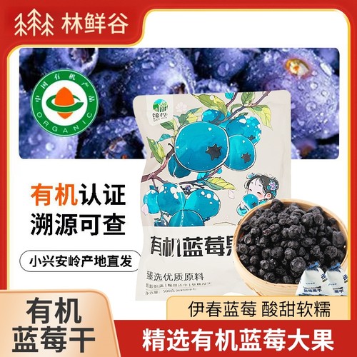 有机认证蓝莓果干500g无添加剂