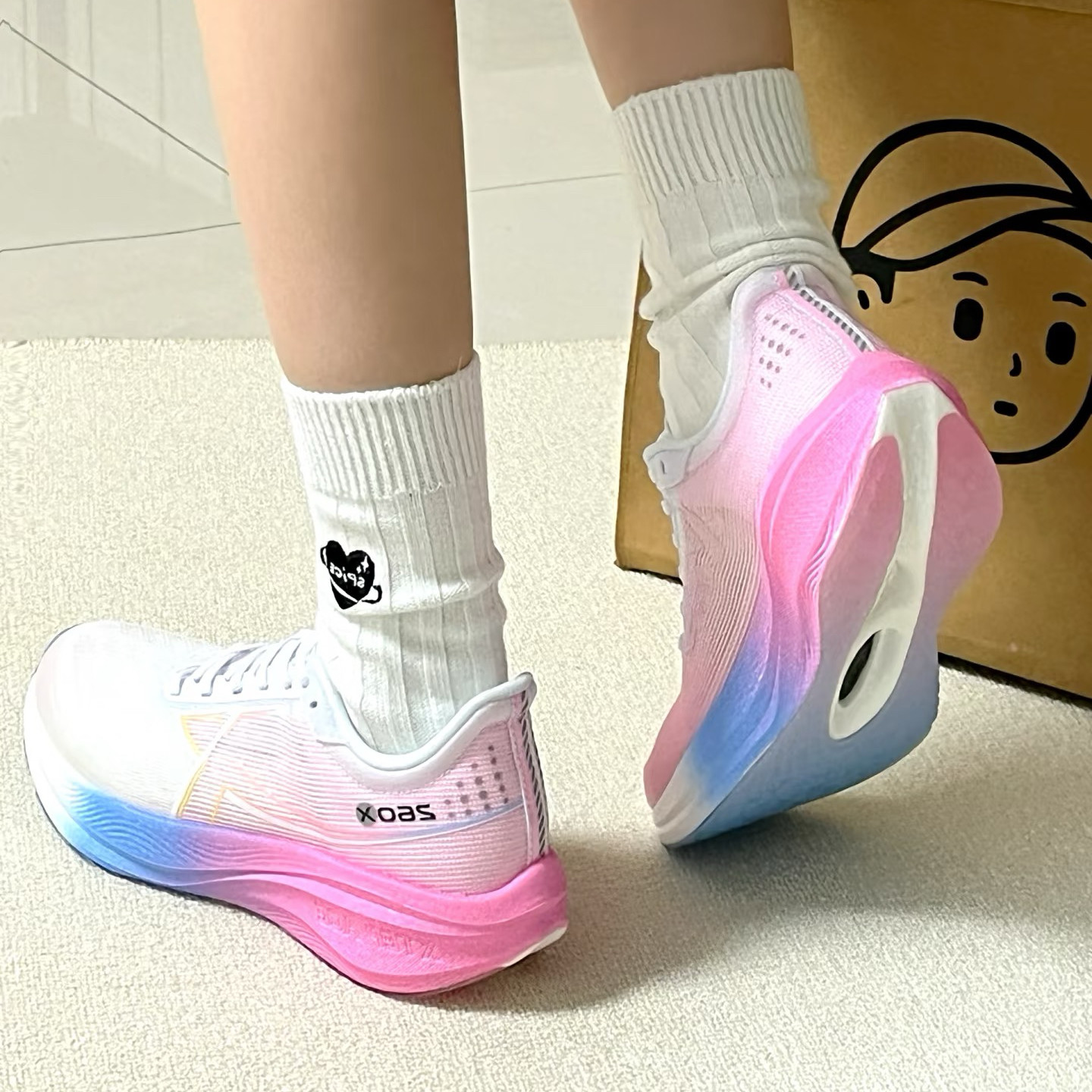 特步26ox竞速碳板跑鞋男鞋专业马拉松跑步鞋综训减震运动260x鞋子