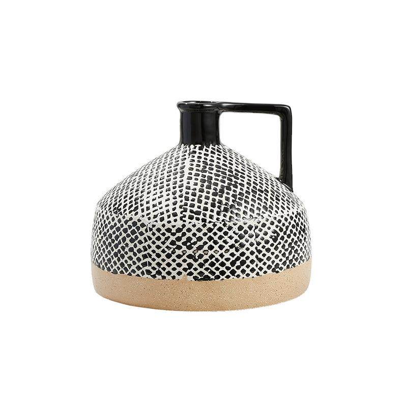 新中式复古斑点釉陶瓷干花瓶样板间会所客厅玄关插花创意装饰摆件,橡塑材料及制品,工业陶瓷,淘宝优惠券,粉丝福利购,淘宝优惠卷