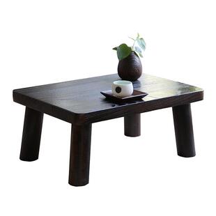 日式矮桌窗台小茶几实木矮方桌烧桐木矮凳实木小板凳木制踏步凳