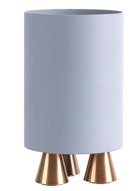 北欧轻奢摆件样板间儿童房书桌圆形笔筒办公室高级感桌面软装饰品