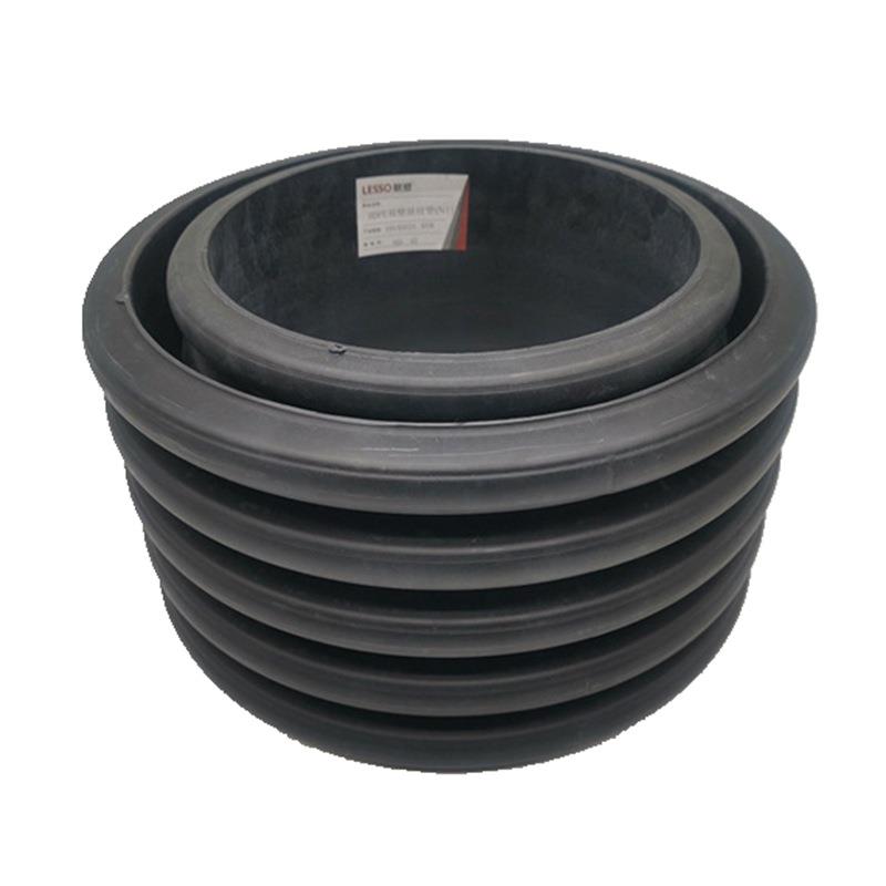 hdpe双壁波纹管中空壁缠绕管雨污水工程B型克拉管下水道排水